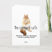 幸せな感謝祭少しシマリスカード シーズンカード (裏面)