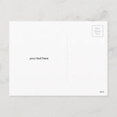 幸せな感謝祭日のおもしろいな七面鳥の鳥のカスタム シーズンポストカード (裏面)