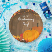幸せな感謝祭日 ペーパープレート (パーティー)