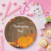 幸せな感謝祭日 ペーパープレート (パーティー)