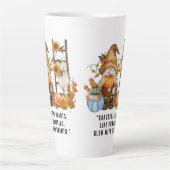 幸せな感謝祭秋 カフェラテマグ (正面)