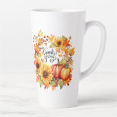 幸せな感謝祭秋 カフェラテマグ (右)