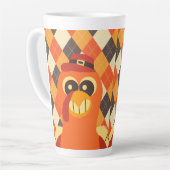 幸せな感謝祭秋 カフェラテマグ (左アングル)