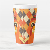 幸せな感謝祭秋 カフェラテマグ (正面)