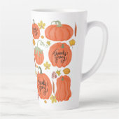 幸せな感謝祭秋 カフェラテマグ (右)