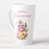 幸せな感謝祭秋 カフェラテマグ (左アングル)