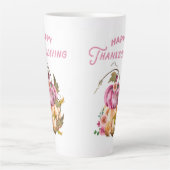 幸せな感謝祭秋 カフェラテマグ (正面)