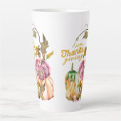 幸せな感謝祭秋 カフェラテマグ (正面)