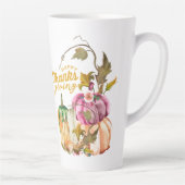 幸せな感謝祭秋 カフェラテマグ (右)