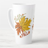 幸せな感謝祭秋 カフェラテマグ (左アングル)