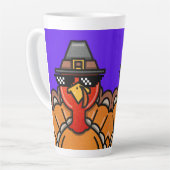 幸せな感謝祭秋 カフェラテマグ (左アングル)