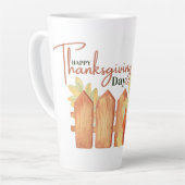幸せな感謝祭秋 カフェラテマグ (左アングル)