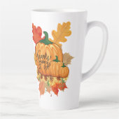 幸せな感謝祭秋 カフェラテマグ (右)