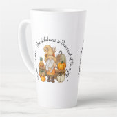 幸せな感謝祭秋 カフェラテマグ (左アングル)