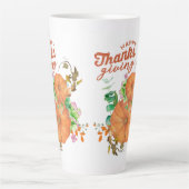 幸せな感謝祭秋 カフェラテマグ (正面)