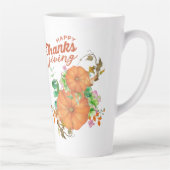 幸せな感謝祭秋 カフェラテマグ (右)