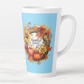 幸せな感謝祭秋 カフェラテマグ (右)