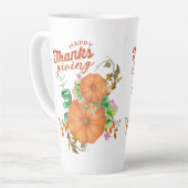 幸せな感謝祭秋 カフェラテマグ (左アングル)
