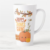 幸せな感謝祭秋 カフェラテマグ (右)