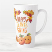 幸せな感謝祭秋 カフェラテマグ (右)