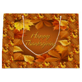 幸せな感謝祭1 ラージペーパーバッグ (正面)