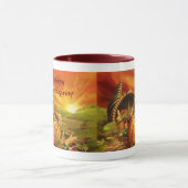 幸せな感謝祭2のマグ マグカップ (中央)