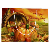 幸せな感謝祭2 ラージペーパーバッグ (裏面)