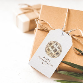 幸せな感謝祭 |アップルパイ ギフトタグ