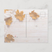 幸せな感謝祭 インビテーションポストカード (裏面)