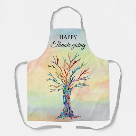 幸せな感謝祭 エプロン (正面)