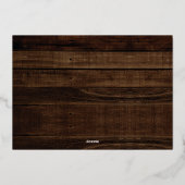 幸せな感謝祭 – カウント私たちの恵み1写真 箔シーズンカード (裏面)