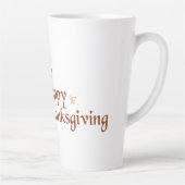 幸せな感謝祭 カフェラテマグ (右)