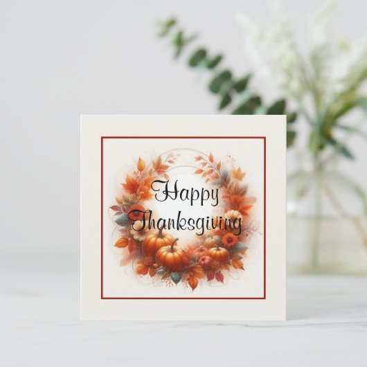 幸せな感謝祭 カード (スタンド正面)