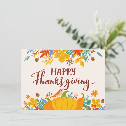 幸せな感謝祭 カード (スタンド正面)