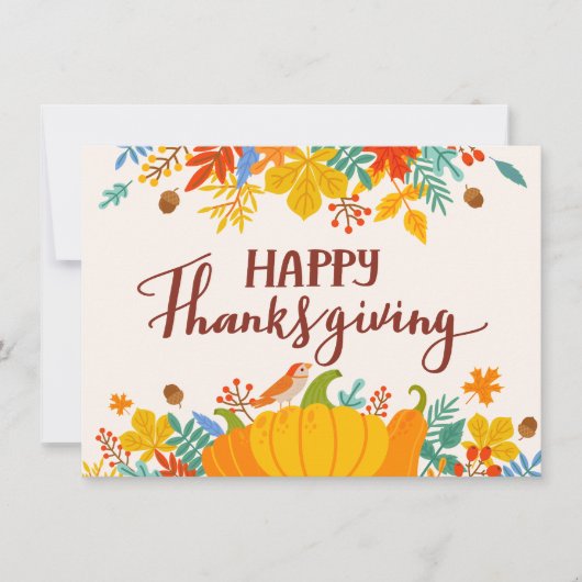 幸せな感謝祭 カード (正面)