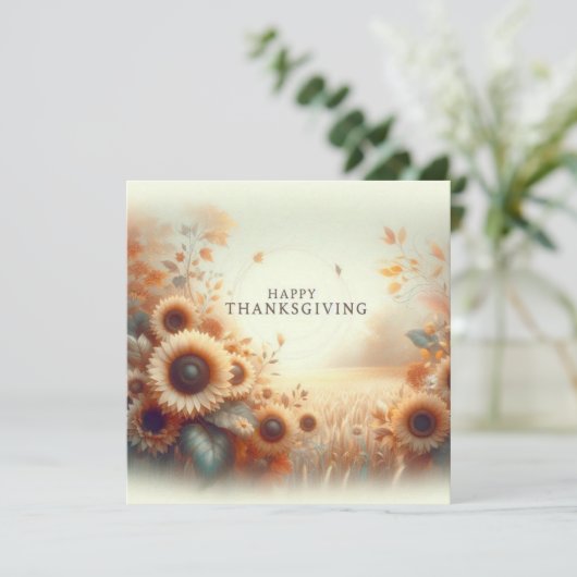 幸せな感謝祭 カード (スタンド正面)