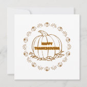 幸せな感謝祭 カード (正面)