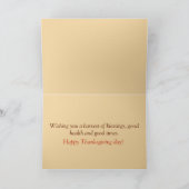 幸せな感謝祭 カード (内部)