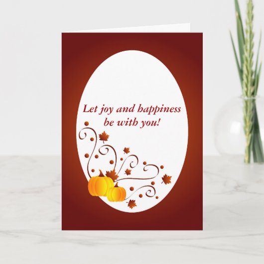 幸せな感謝祭-カード シーズンカード (正面)