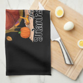 幸せな感謝祭 キッチンタオル (四つ折り)