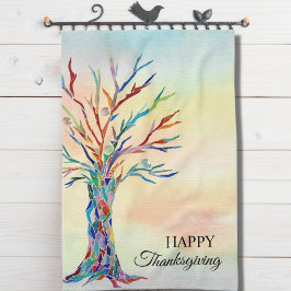 幸せな感謝祭 キッチンタオル