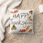 幸せな感謝祭 クッション (ブランケット)