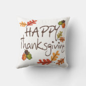 幸せな感謝祭 クッション (裏面)