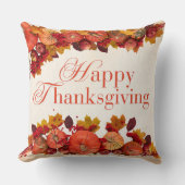 幸せな感謝祭 クッション (正面)