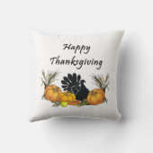 幸せな感謝祭 クッション (裏面)