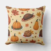 幸せな感謝祭 クッション (正面)
