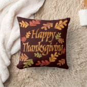 幸せな感謝祭 クッション (ブランケット)