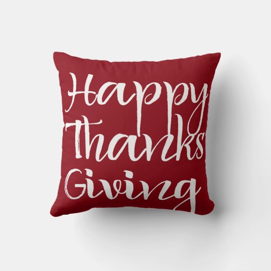 幸せな感謝祭 クッション (裏面)