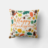 幸せな感謝祭 クッション (裏面)