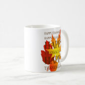 幸せな感謝祭 コーヒーマグカップ (正面右)